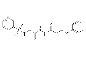 N-[2-keto-2-[N'-(3-phenoxypropanoyl)hydrazino]ethyl]pyridine-3-sulfonamide