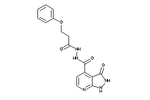 3-keto-N'-(3-phenoxypropanoyl)-1,2-dihydropyrazolo[3,4-b]pyridine-4-carbohydrazide