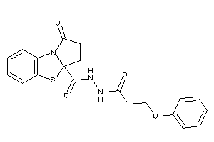 1-keto-N'-(3-phenoxypropanoyl)-2,3-dihydropyrrolo[2,1-b][1,3]benzothiazole-3a-carbohydrazide
