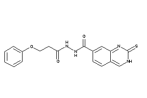 N'-(3-phenoxypropanoyl)-2-thioxo-3H-quinazoline-7-carbohydrazide