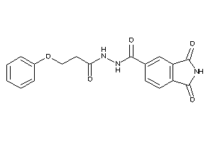 1,3-diketo-N'-(3-phenoxypropanoyl)isoindoline-5-carbohydrazide