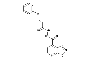 N'-(3-phenoxypropanoyl)-1H-pyrazolo[3,4-b]pyridine-4-carbohydrazide