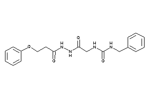 1-benzyl-3-[2-keto-2-[N'-(3-phenoxypropanoyl)hydrazino]ethyl]urea