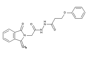 N'-[2-(1-keto-3-methylene-isoindolin-2-yl)acetyl]-3-phenoxy-propionohydrazide