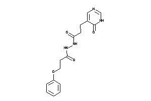 N'-[3-(6-keto-1H-pyrimidin-5-yl)propanoyl]-3-phenoxy-propionohydrazide