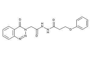 N'-[2-(4-keto-1,2,3-benzotriazin-3-yl)acetyl]-3-phenoxy-propionohydrazide