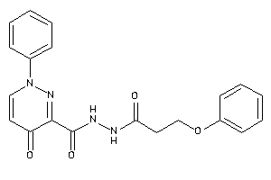 4-keto-N'-(3-phenoxypropanoyl)-1-phenyl-pyridazine-3-carbohydrazide