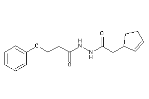 N'-(2-cyclopent-2-en-1-ylacetyl)-3-phenoxy-propionohydrazide