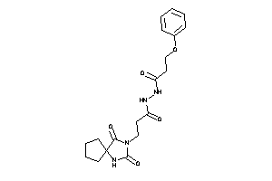 N'-[3-(2,4-diketo-1,3-diazaspiro[4.4]nonan-3-yl)propanoyl]-3-phenoxy-propionohydrazide