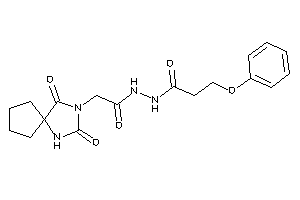 N'-[2-(2,4-diketo-1,3-diazaspiro[4.4]nonan-3-yl)acetyl]-3-phenoxy-propionohydrazide