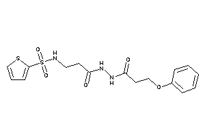 N-[3-keto-3-[N'-(3-phenoxypropanoyl)hydrazino]propyl]thiophene-2-sulfonamide