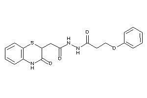 N'-[2-(3-keto-4H-1,4-benzothiazin-2-yl)acetyl]-3-phenoxy-propionohydrazide