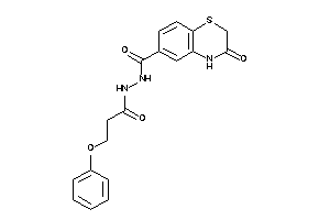 3-keto-N'-(3-phenoxypropanoyl)-4H-1,4-benzothiazine-6-carbohydrazide