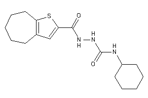 1-cyclohexyl-3-(5,6,7,8-tetrahydro-4H-cyclohepta[b]thiophene-2-carbonylamino)urea