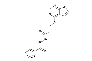 N'-[3-(thieno[2,3-d]pyrimidin-4-ylthio)propanoyl]-3-furohydrazide