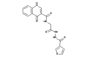 N-[2-[N'-(3-furoyl)hydrazino]-2-keto-ethyl]-4-keto-1H-quinoline-3-carboxamide