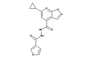 6-cyclopropyl-N'-(3-furoyl)isoxazolo[5,4-b]pyridine-4-carbohydrazide