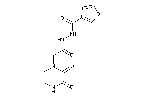 N'-[2-(2,3-diketopiperazino)acetyl]-3-furohydrazide