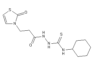 1-cyclohexyl-3-[3-(2-keto-4-thiazolin-3-yl)propanoylamino]thiourea