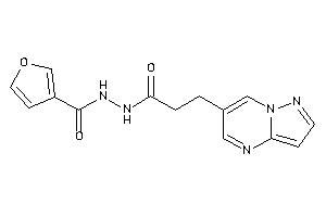 N'-(3-pyrazolo[1,5-a]pyrimidin-6-ylpropanoyl)-3-furohydrazide