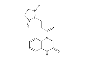 1-[3-keto-3-(3-keto-2,4-dihydroquinoxalin-1-yl)propyl]pyrrolidine-2,5-quinone