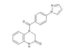 4-(4-pyrazol-1-ylbenzoyl)-1,3-dihydroquinoxalin-2-one