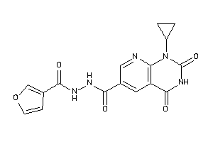 1-cyclopropyl-N'-(3-furoyl)-2,4-diketo-pyrido[2,3-d]pyrimidine-6-carbohydrazide