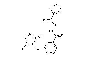 N'-[3-[(2,4-diketothiazolidin-3-yl)methyl]benzoyl]-3-furohydrazide