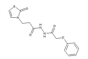 3-(2-keto-4-thiazolin-3-yl)-N'-(2-phenoxyacetyl)propionohydrazide