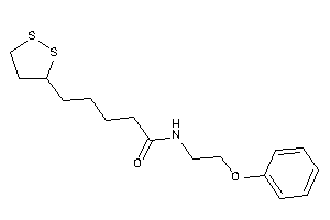 5-(dithiolan-3-yl)-N-(2-phenoxyethyl)valeramide