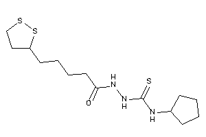 Image of 1-cyclopentyl-3-[5-(dithiolan-3-yl)pentanoylamino]thiourea