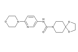 N-(6-morpholino-3-pyridyl)-1,4-dioxa-8-azaspiro[4.5]decane-8-carboxamide