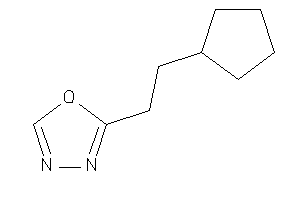 2-(2-cyclopentylethyl)-1,3,4-oxadiazole