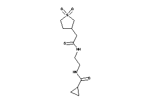 N-[2-[[2-(1,1-diketothiolan-3-yl)acetyl]amino]ethyl]cyclopropanecarboxamide