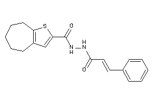 N'-cinnamoyl-5,6,7,8-tetrahydro-4H-cyclohepta[b]thiophene-2-carbohydrazide