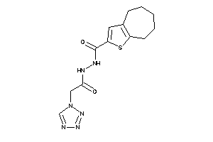 N'-[2-(tetrazol-1-yl)acetyl]-5,6,7,8-tetrahydro-4H-cyclohepta[b]thiophene-2-carbohydrazide