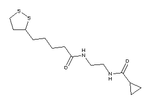 Image of N-[2-[5-(dithiolan-3-yl)pentanoylamino]ethyl]cyclopropanecarboxamide