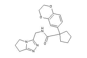 1-(2,3-dihydro-1,4-benzodioxin-6-yl)-N-(6,7-dihydro-5H-pyrrolo[2,1-c][1,2,4]triazol-3-ylmethyl)cyclopentanecarboxamide