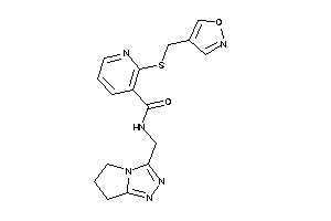 N-(6,7-dihydro-5H-pyrrolo[2,1-c][1,2,4]triazol-3-ylmethyl)-2-(isoxazol-4-ylmethylthio)nicotinamide