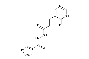 N'-[3-(6-keto-1H-pyrimidin-5-yl)propanoyl]-3-furohydrazide