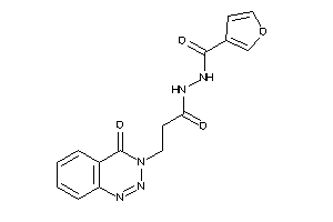 N'-[3-(4-keto-1,2,3-benzotriazin-3-yl)propanoyl]-3-furohydrazide