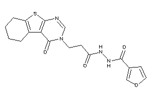 N'-[3-(4-keto-5,6,7,8-tetrahydrobenzothiopheno[2,3-d]pyrimidin-3-yl)propanoyl]-3-furohydrazide