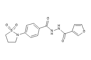 N'-[4-(1,1-diketo-1,2-thiazolidin-2-yl)benzoyl]-3-furohydrazide