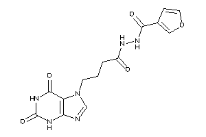 N'-[4-(2,6-diketo-3H-purin-7-yl)butanoyl]-3-furohydrazide