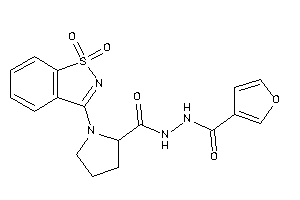 1-(1,1-diketo-1,2-benzothiazol-3-yl)-N'-(3-furoyl)pyrrolidine-2-carbohydrazide