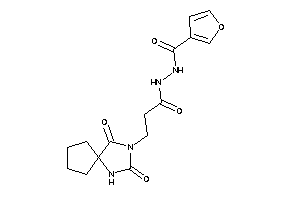 N'-[3-(2,4-diketo-1,3-diazaspiro[4.4]nonan-3-yl)propanoyl]-3-furohydrazide