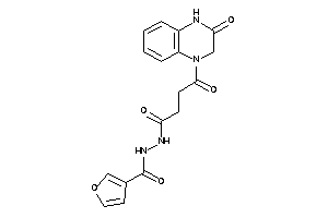 N'-[4-keto-4-(3-keto-2,4-dihydroquinoxalin-1-yl)butanoyl]-3-furohydrazide