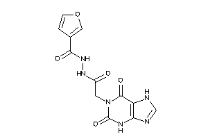 N'-[2-(2,6-diketo-3,7-dihydropurin-1-yl)acetyl]-3-furohydrazide