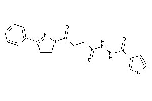 N'-[4-keto-4-(3-phenyl-2-pyrazolin-1-yl)butanoyl]-3-furohydrazide