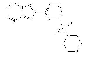 4-(3-imidazo[1,2-a]pyrimidin-2-ylphenyl)sulfonylmorpholine